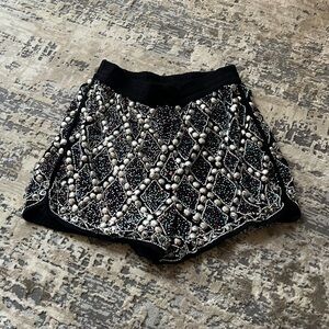 NWT ASOS Multicolor Beaded Shorts Size 2 US Tall